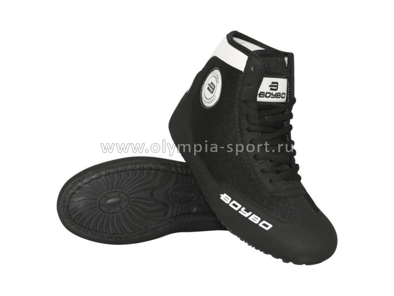Борцовки BoyBo на толстой подошве черные