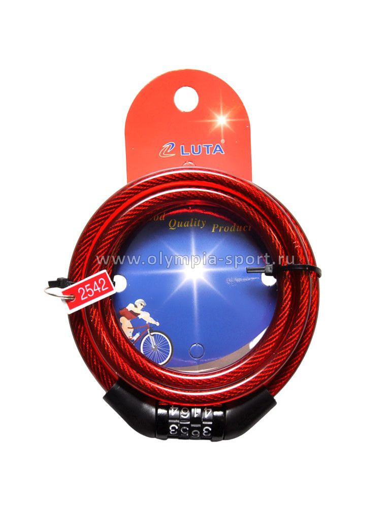 Велозамок с кодом дл.115см BZ25-55