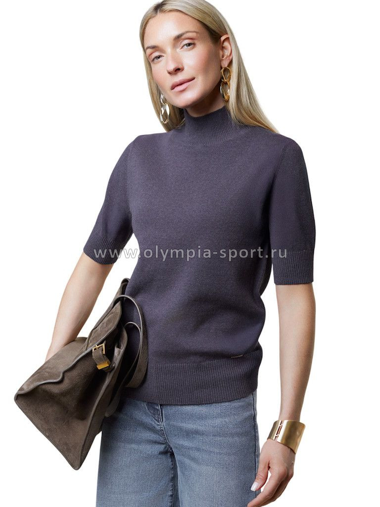 Свитер женский Vilatte D34.201 серый меланж